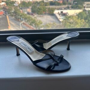 Gorgeous Vintage Black Jimmy Choo Kitten Heels